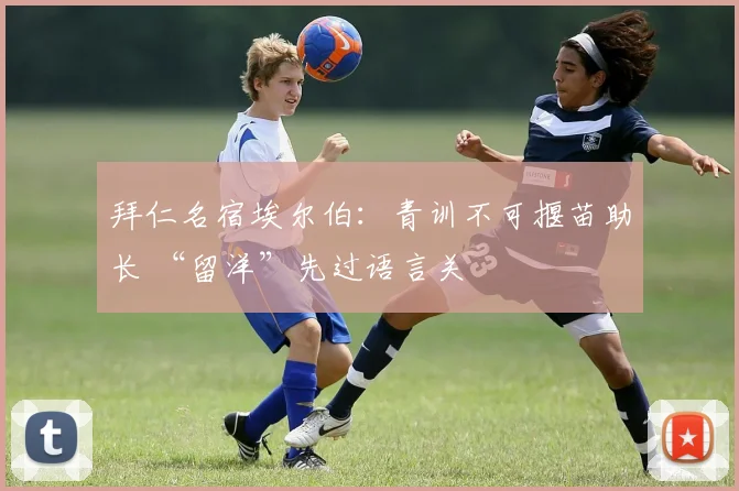 拜仁名宿埃尔伯：青训不可揠苗助长 “留洋”先过语言关